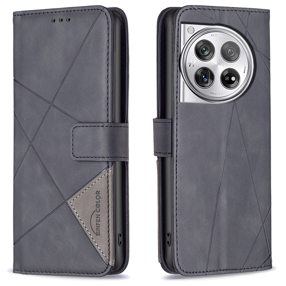 BINFEN COLOR BF05 For OnePlus 12R 5G / Ace 3 5G Case Flip Leather Wallet Phone Cover BINFEN COLOR BF05 For OnePlus 12R 5G / Ace 3 5G Case Flip Leather Wallet Phone Cover